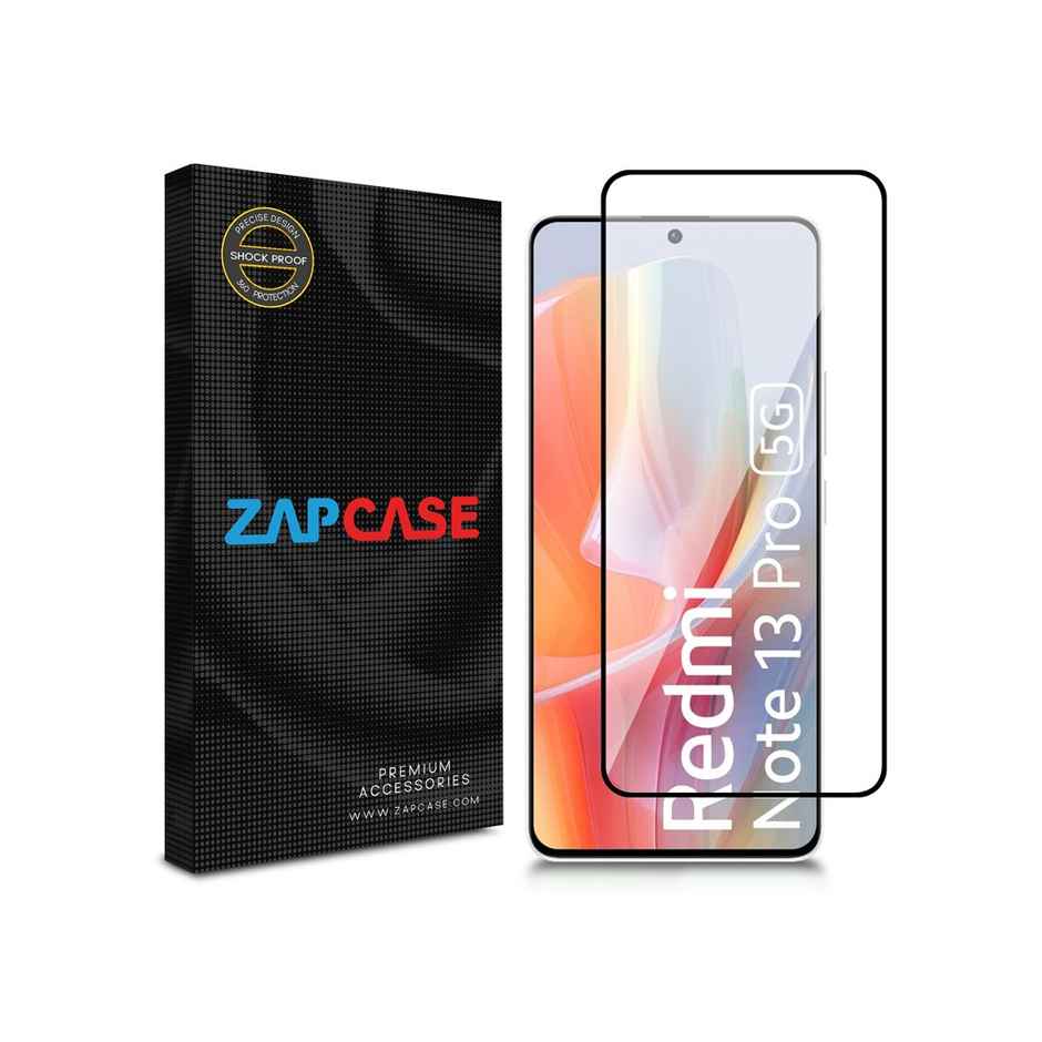 Zapcase Edge To Edge Tempered Glass for Mi Redmi Note 13 Pro 5G | Clear