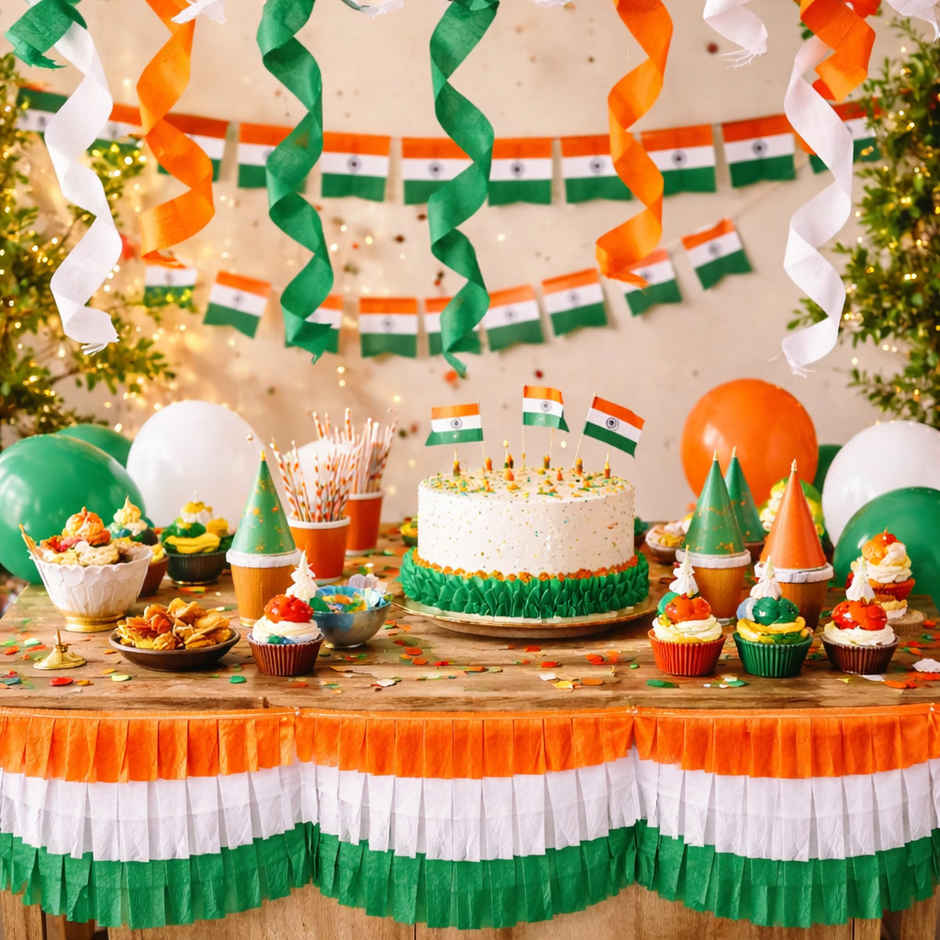 Tricolour Paper Crepe Rolls | Pack of 3 | Picfest