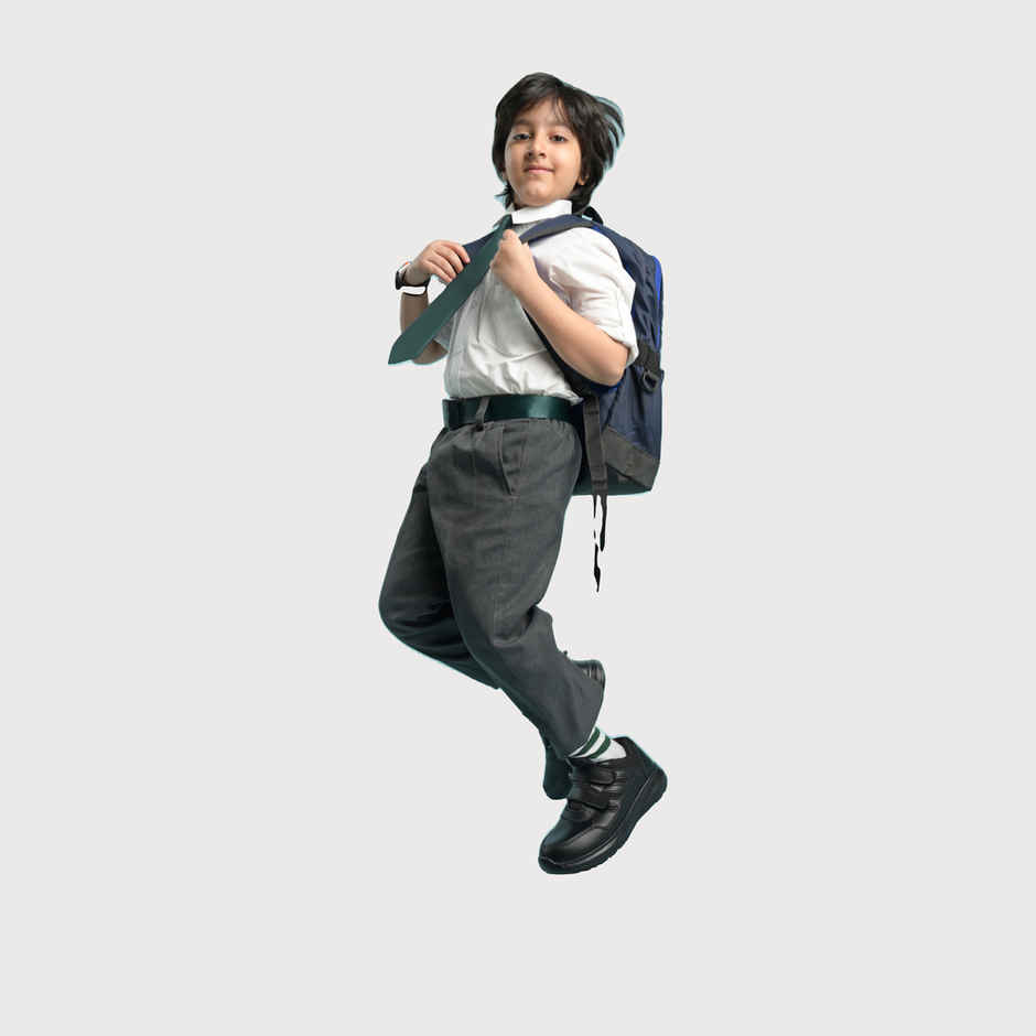 Action Kids School Shoes | AGT-52 | Black - UK 11B