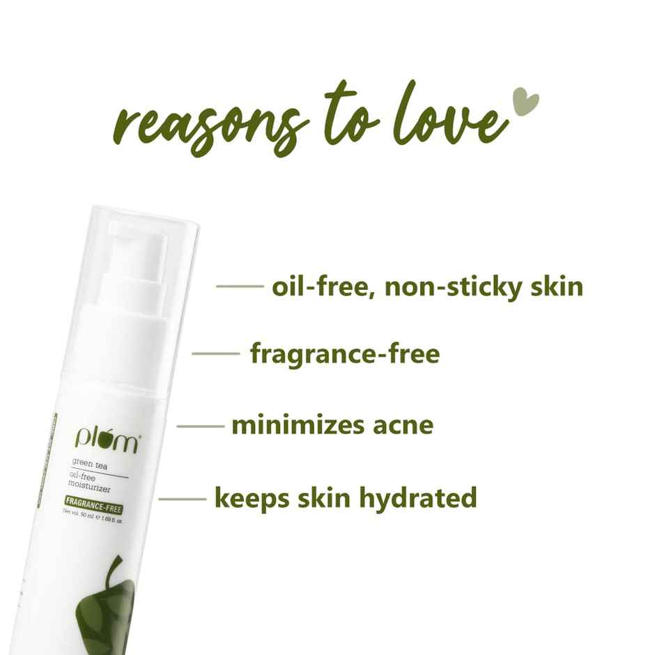 Plum Green Tea Pore Cleansing Face Wash Acne Face Wash Oily Skin| Bright Clear Skin Soap-Free|(100ml), Plum Green Tea Alcohol-Free Toner(200ml) & Plum Green Tea Oil Free Moisturizer (50ml) Combo