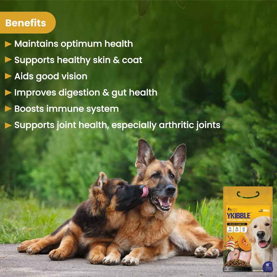 WIGGLES Ykibble Dog Food Adult Pet, Oven Baked Nutritionally Balanced Food - Chicken, Vegetables, Vitamins & Minerals