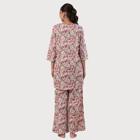 Sanskrutihomes Women Printed Colour Multicolor Night Suit SE-NSP-628 | L