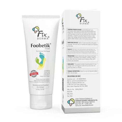 Fixderma Foobetik Foot Cream for Cracked Heel Repair & Moisturizing Relief