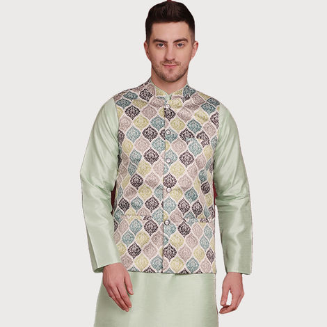 Jompers Men's Waistcoat | Jowc 4090 | Green - L
