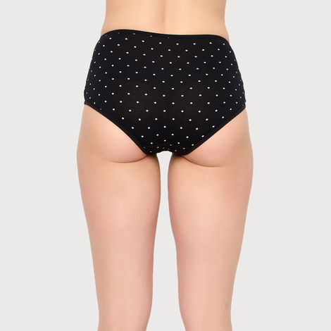 Clovia Pack Of 3 High Waist Striped Hipster Panties - Cotton-L