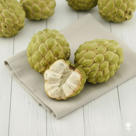 Custard Apple (Sitafal) Semi Ripe