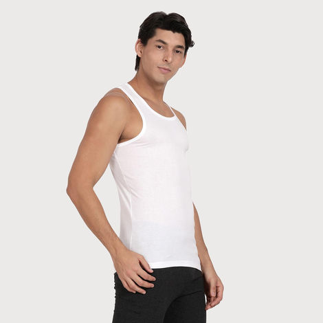 Pepe Jeans Men's Solid White Vest - XL
