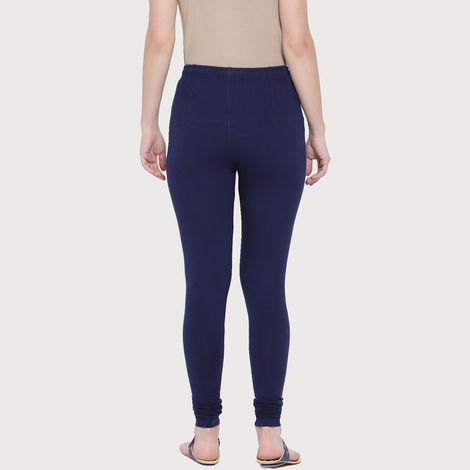 Rupa Softline Women's Churidar Leggings Style 1001 Navy - Free Size