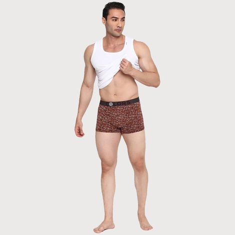 Rupa Colors Men's Front Open Printed Mini Trunk | Style 104 | | Assorted - 95 cm