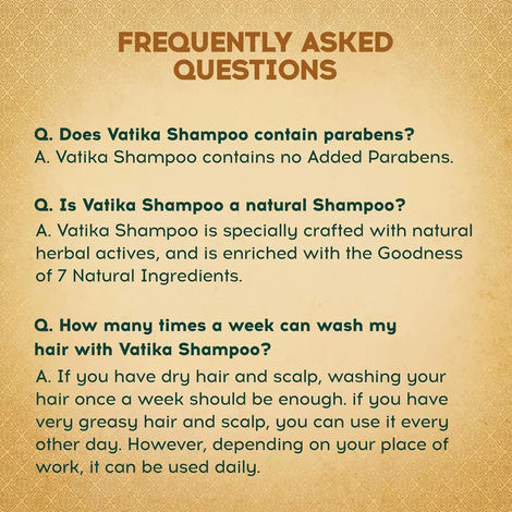 Dabur Vatika Naturals Ayurvedic Shampoo with 2X Damage Protection