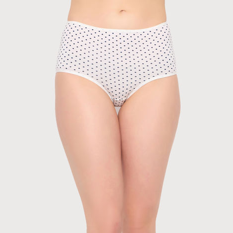 Clovia Pack Of 3 High Waist Striped Hipster Panties - Cotton-L