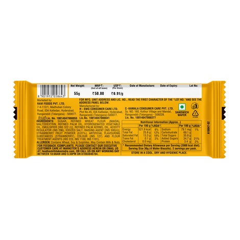 Dukes Waffy Strawberry Wafers | Trans Fat-free Combo