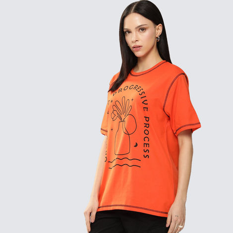 Dillinger Women's T-shirt | WMNCR388ORG | Orange - S