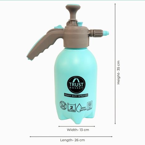 TrustBasket 2 L Pressure Sprayer | Garden Water Pump Spray Bottle for Plants - Blue