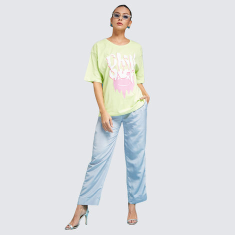 Smartees Women's T-shirt | Chillout | Green - XL