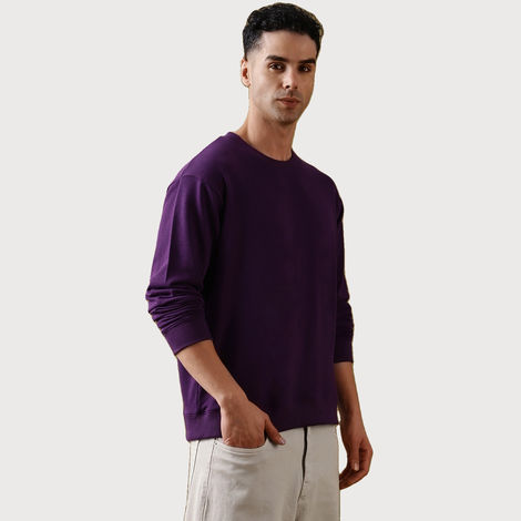 Dillinger Men's Pure Cotton Oversized T-shirt | Lavender - L
