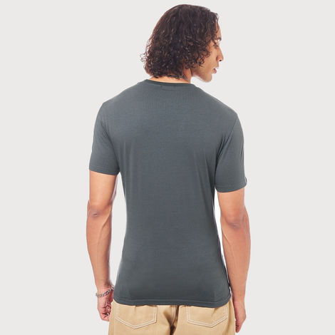 Bewakoof Round Neck Men's T-shirt | Grey - L