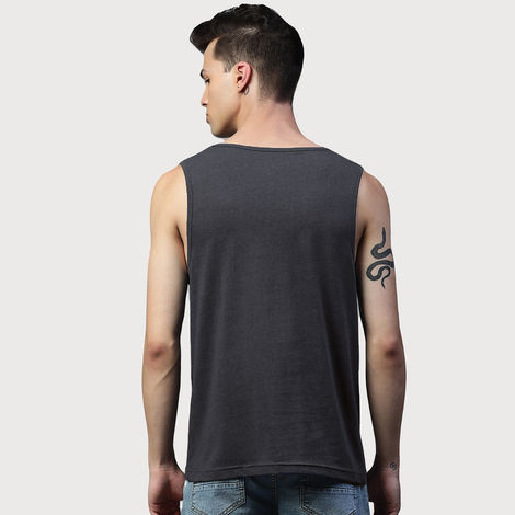 De Tees Men's Sleeveless T-shirt | Charcoal - XL