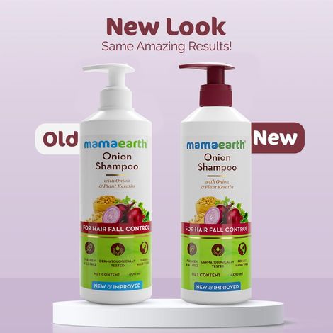 Mamaearth Onion Shampoo For Hair Fall Control & Hair Growth With Onion & Plant Keratin