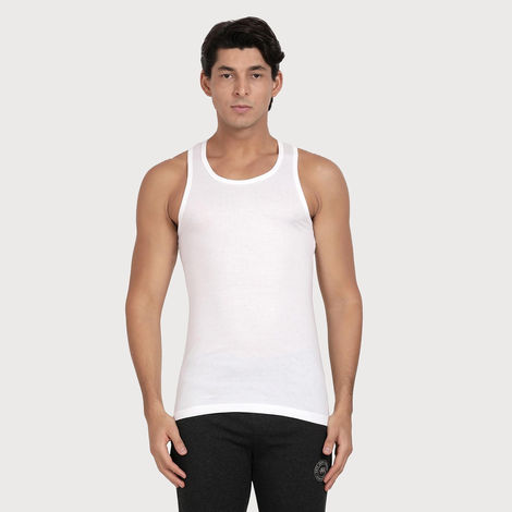 Pepe Jeans Men's Solid White Vest - XL