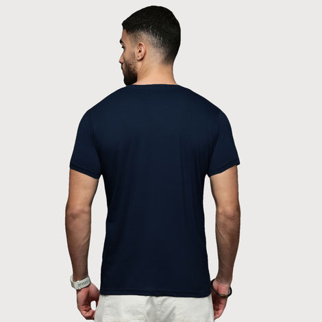 ACTIMAXX Men's Where Comfort Meets Performance Cozi Round Neck T-Shirt | Navy - L