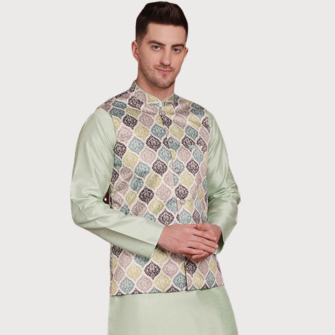 Jompers Men's Waistcoat | Jowc 4090 | Green - L