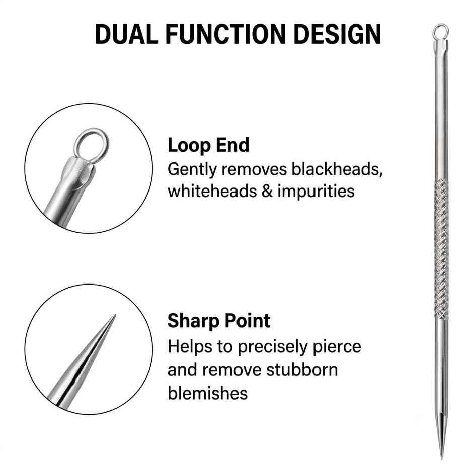 Bronson Professional Black Head Remover Tool | Pointed