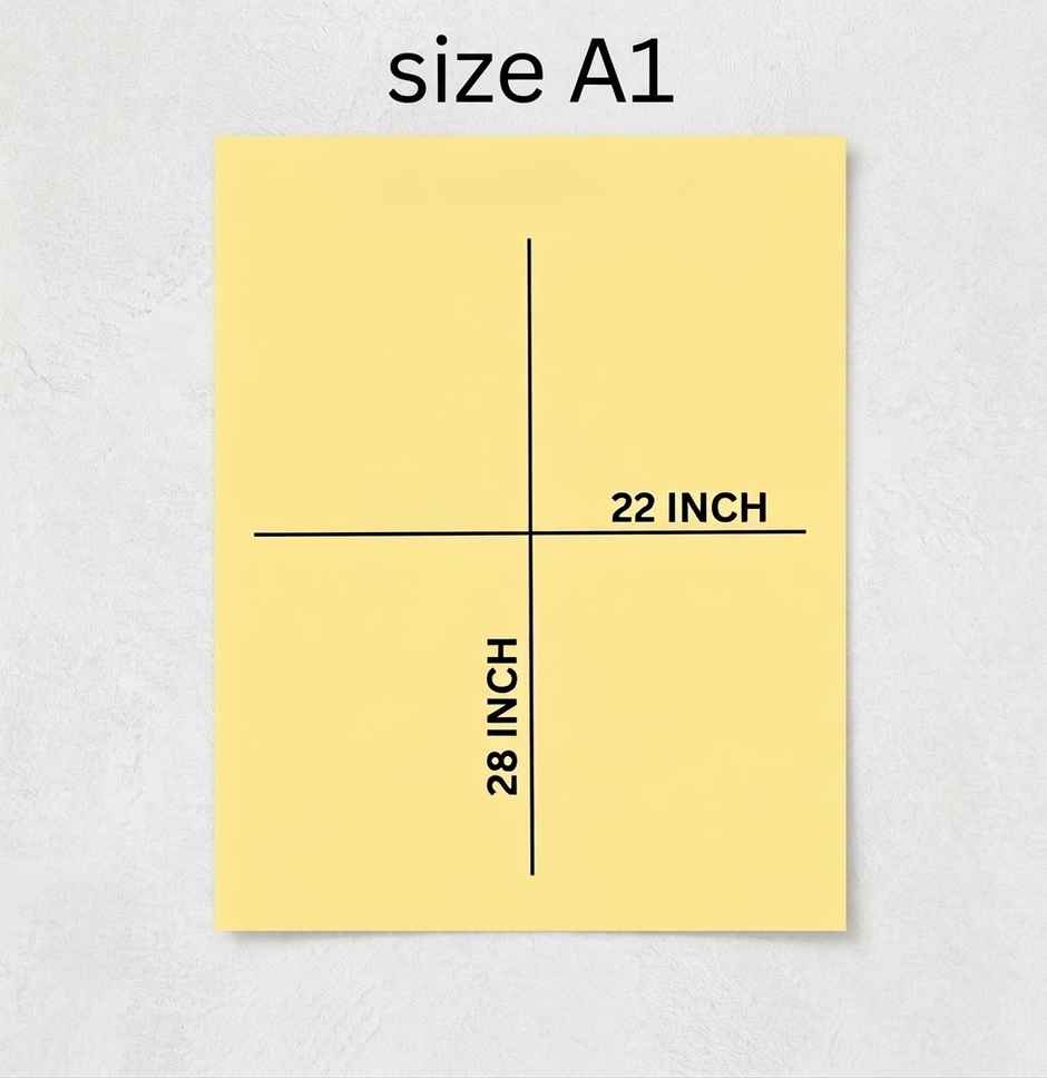 ABK Chart Paper Multicolour Set Of 10 | A1 Size | 22 x 28 In | A1