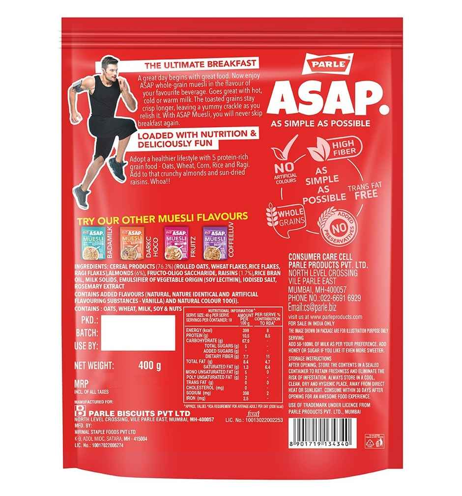 ASAP Muesli | No Added Sugar