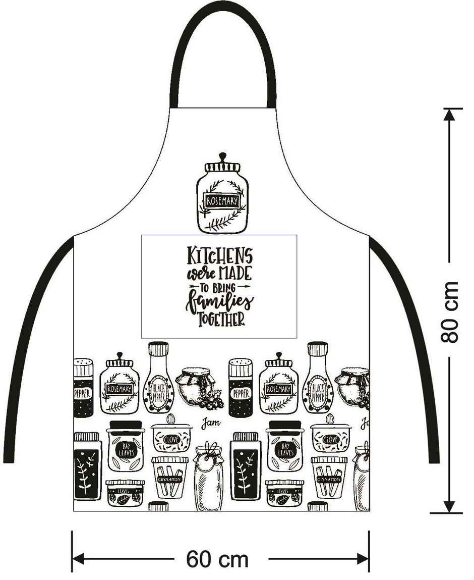 Lushomes Kitchen Apron - Cotton - White | Unisex
