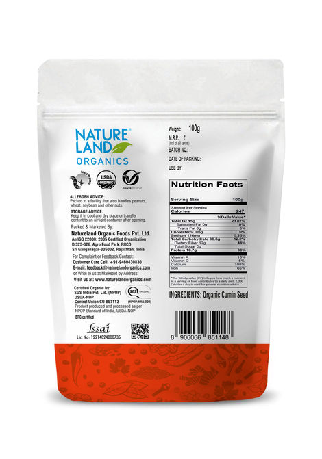 Natureland Organics Cumin Whole