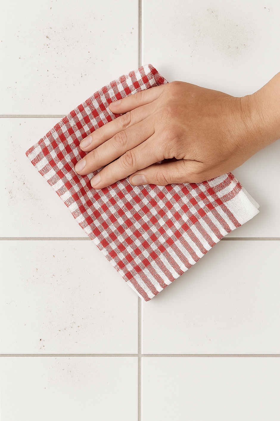 HD Creations Kitchen Check Duster Cloth - 42 cm x 42 cm