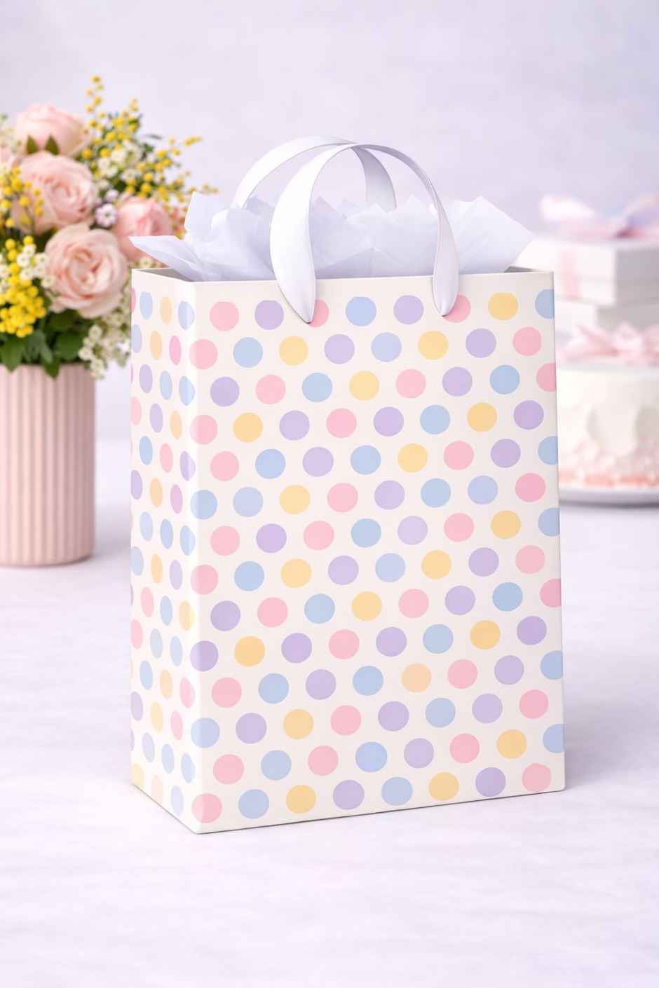 Multicolor Big Dots Gift Bag | Medium | Bright Storey