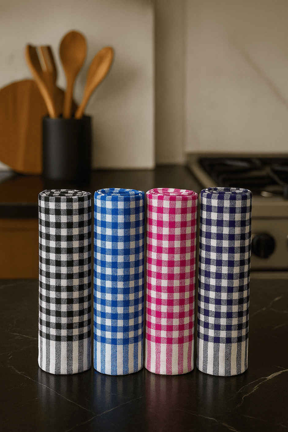 HD Creations Check Duster | Pack Of 4