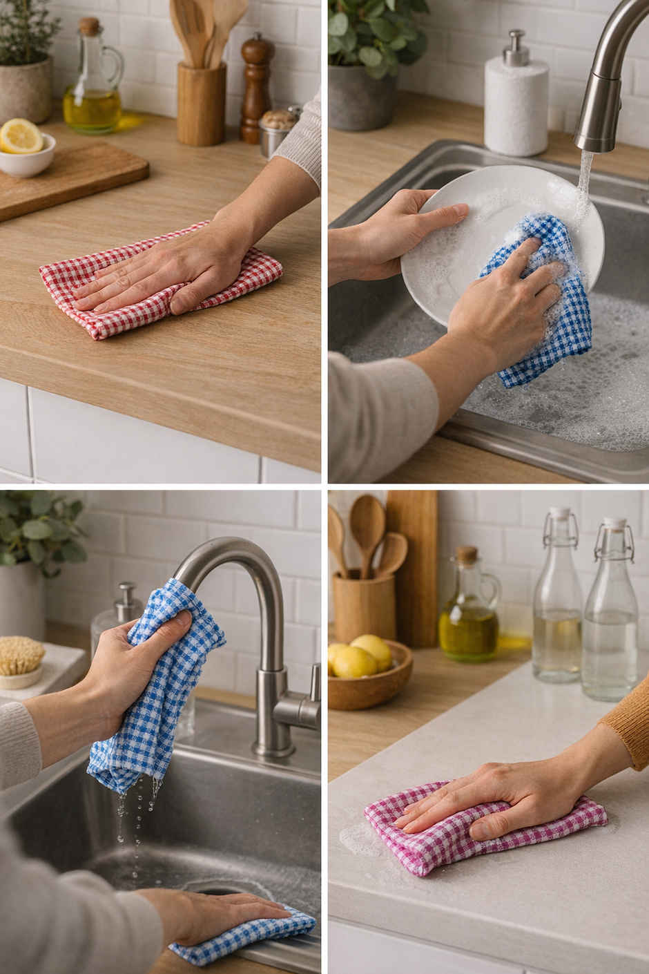 HD Creations Kitchen Towel Diamond Design (Pack Of 4)