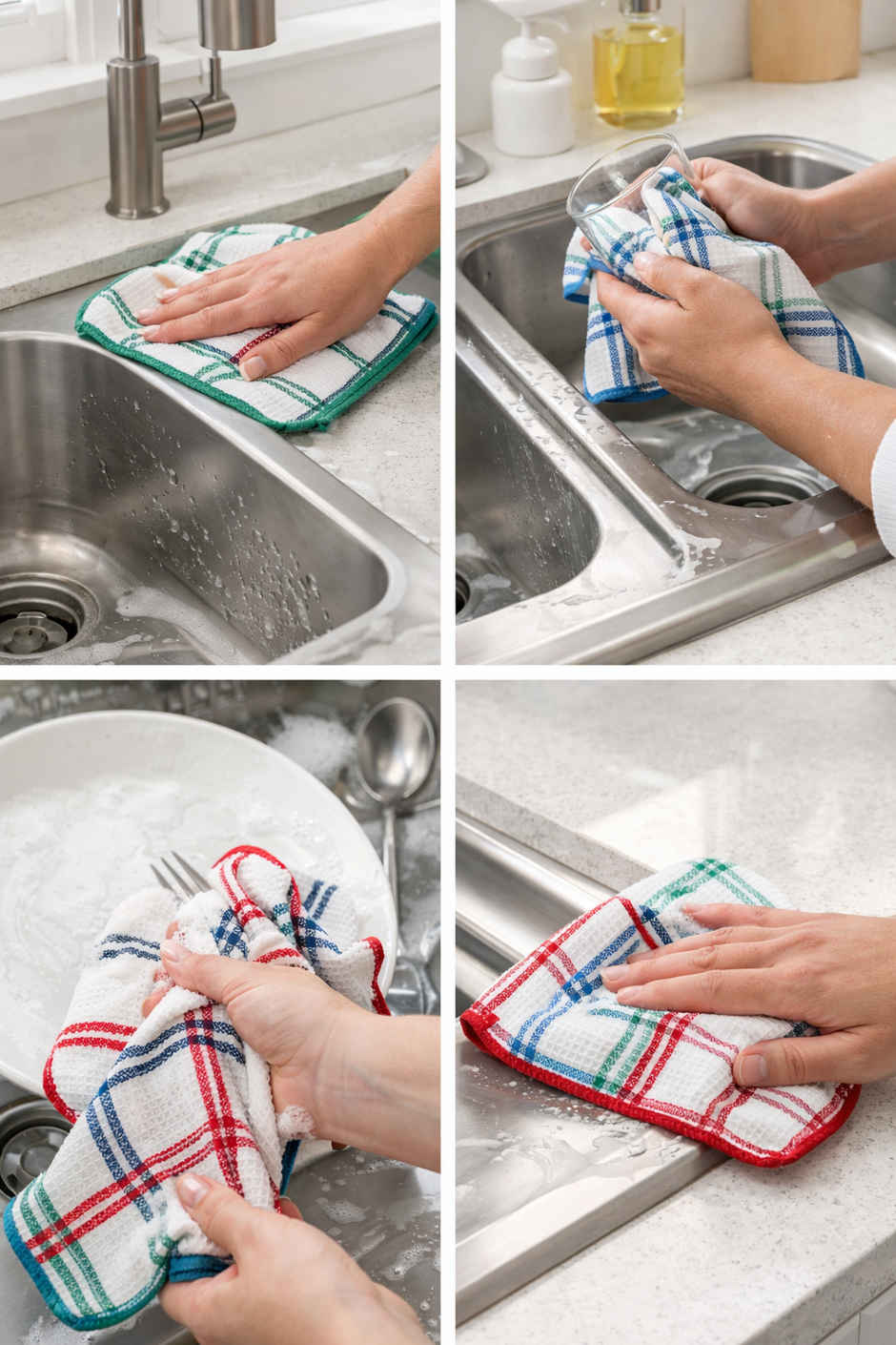 HD Creations Dish Cloth Set | Multicolour - 36 x 36 cm Combo 