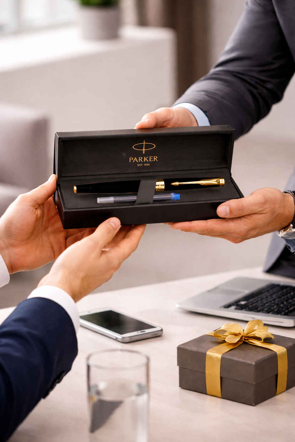 Parker Aster Matte Black | Gold Trim | Fountain Pen- Medium Nib