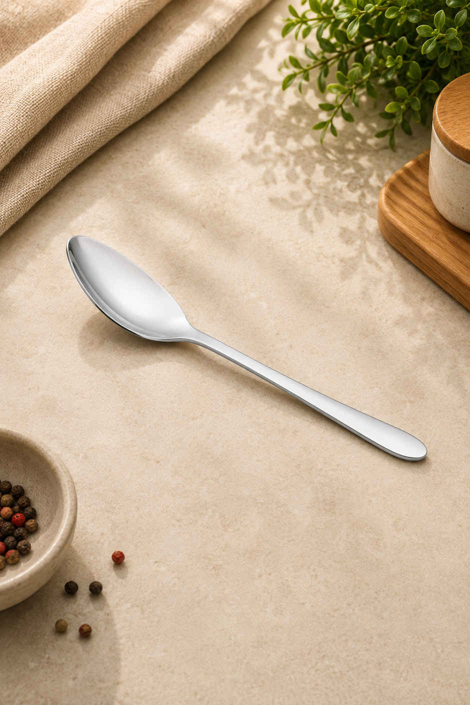 Everest Stainless Steel Tea Small Spoon Set of 6 Pcs