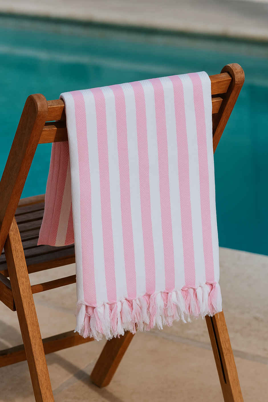 HD Creations Juno Cotton Bath Candy Pink Stripe
