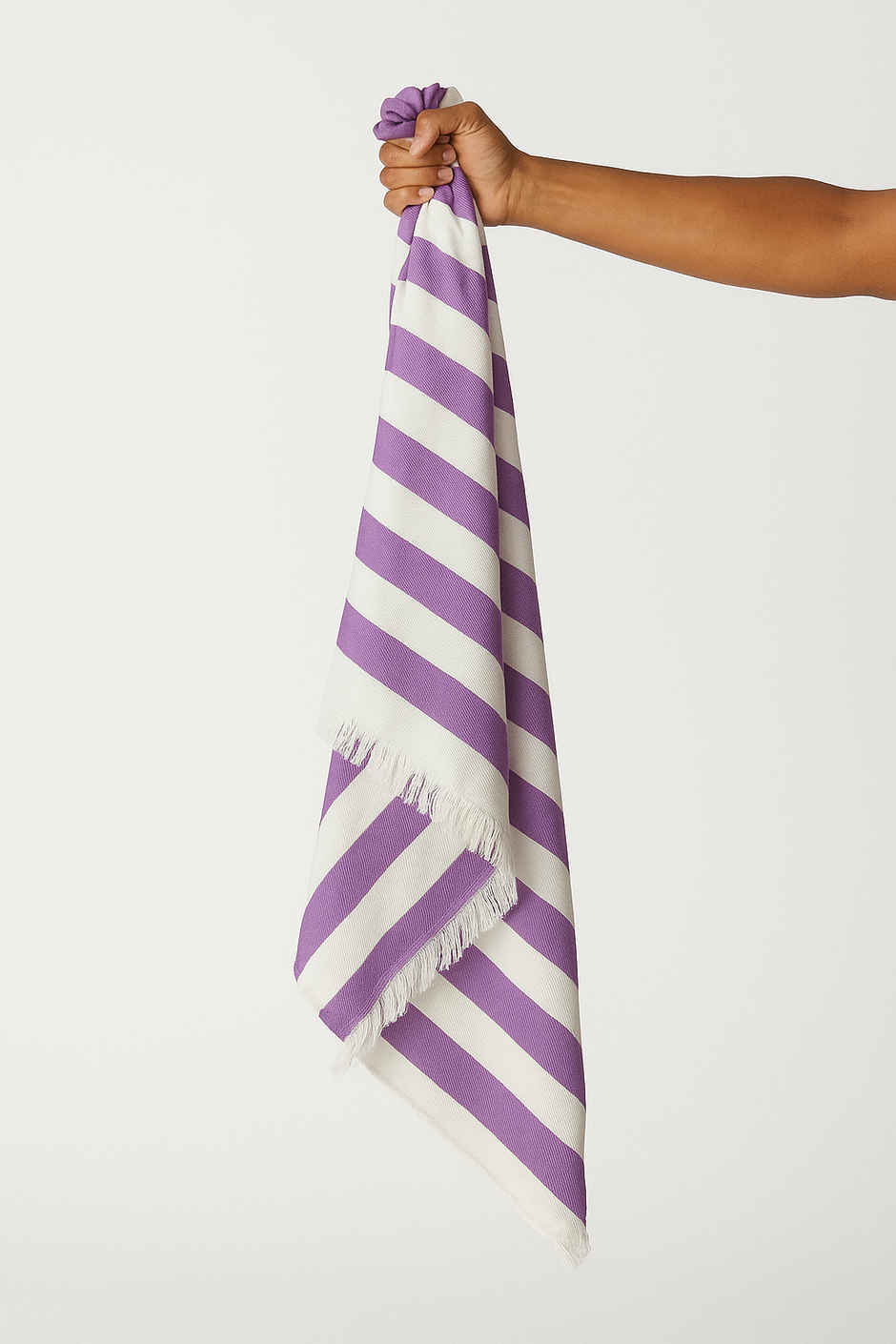 HD Creations Juno Cotton Bath Violet Dream Stripe