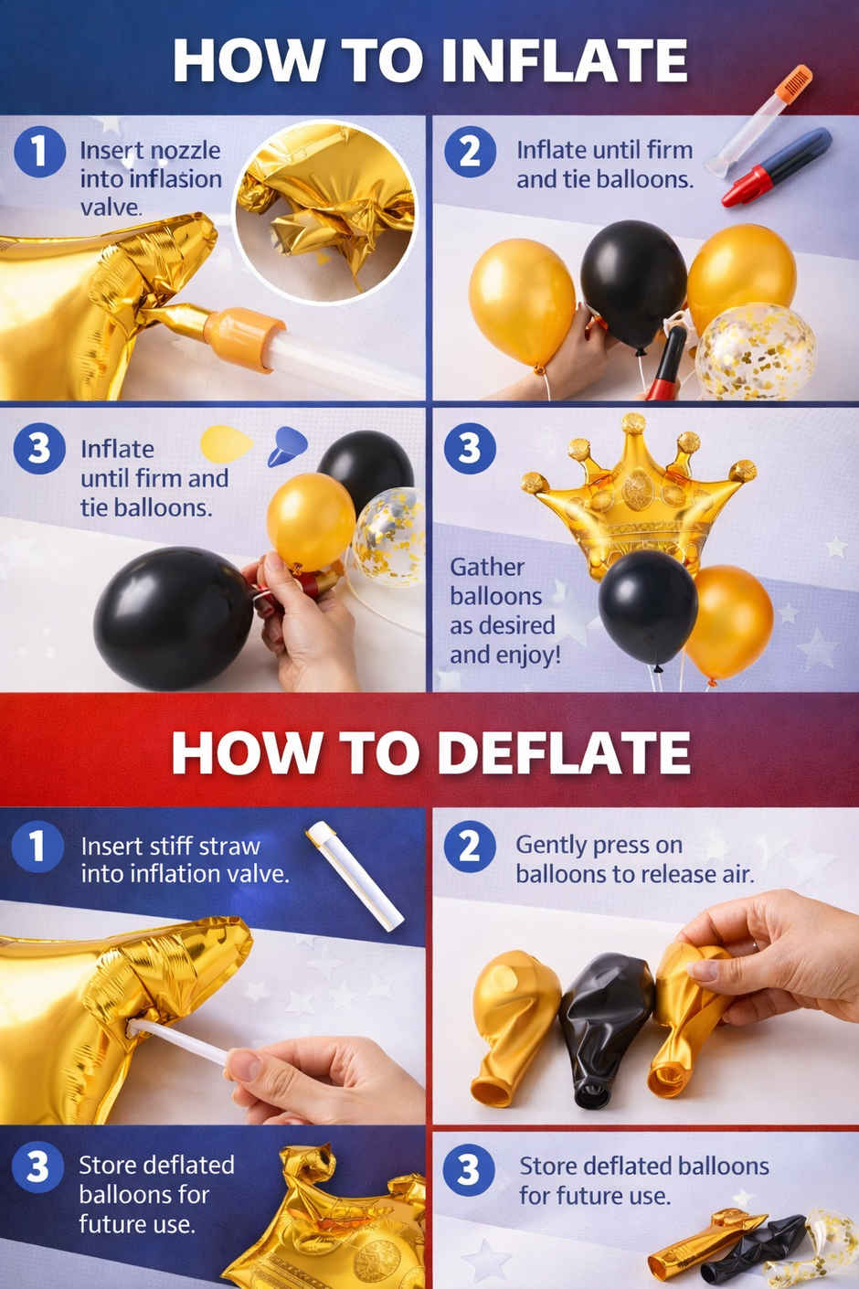 Golden Foil & Latex Balloon Decoration Combo for Birthday & Anniversary Party | BeyondLuv