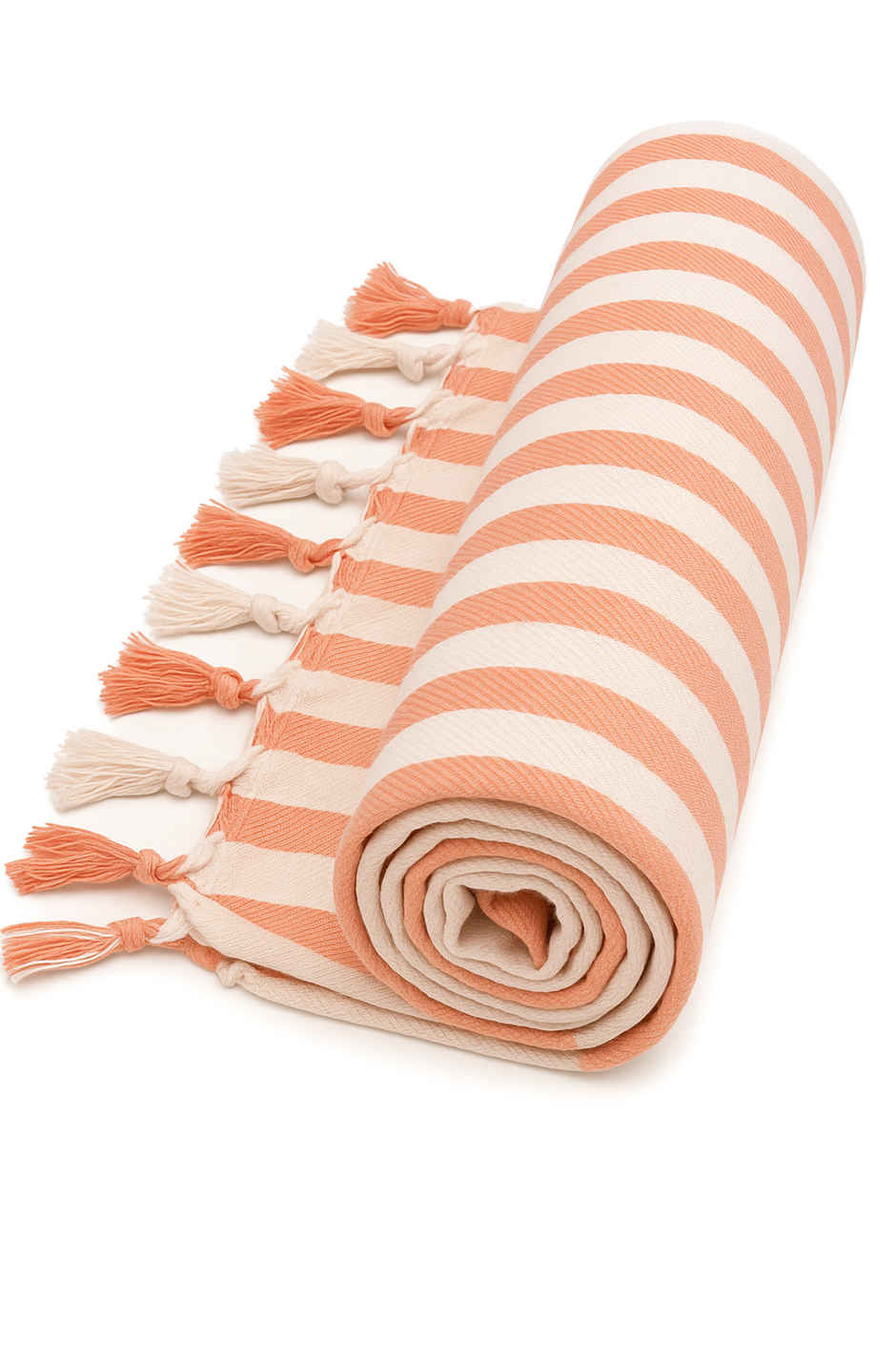 HD Creations Juno Cotton Bath Soft Orange Stripe