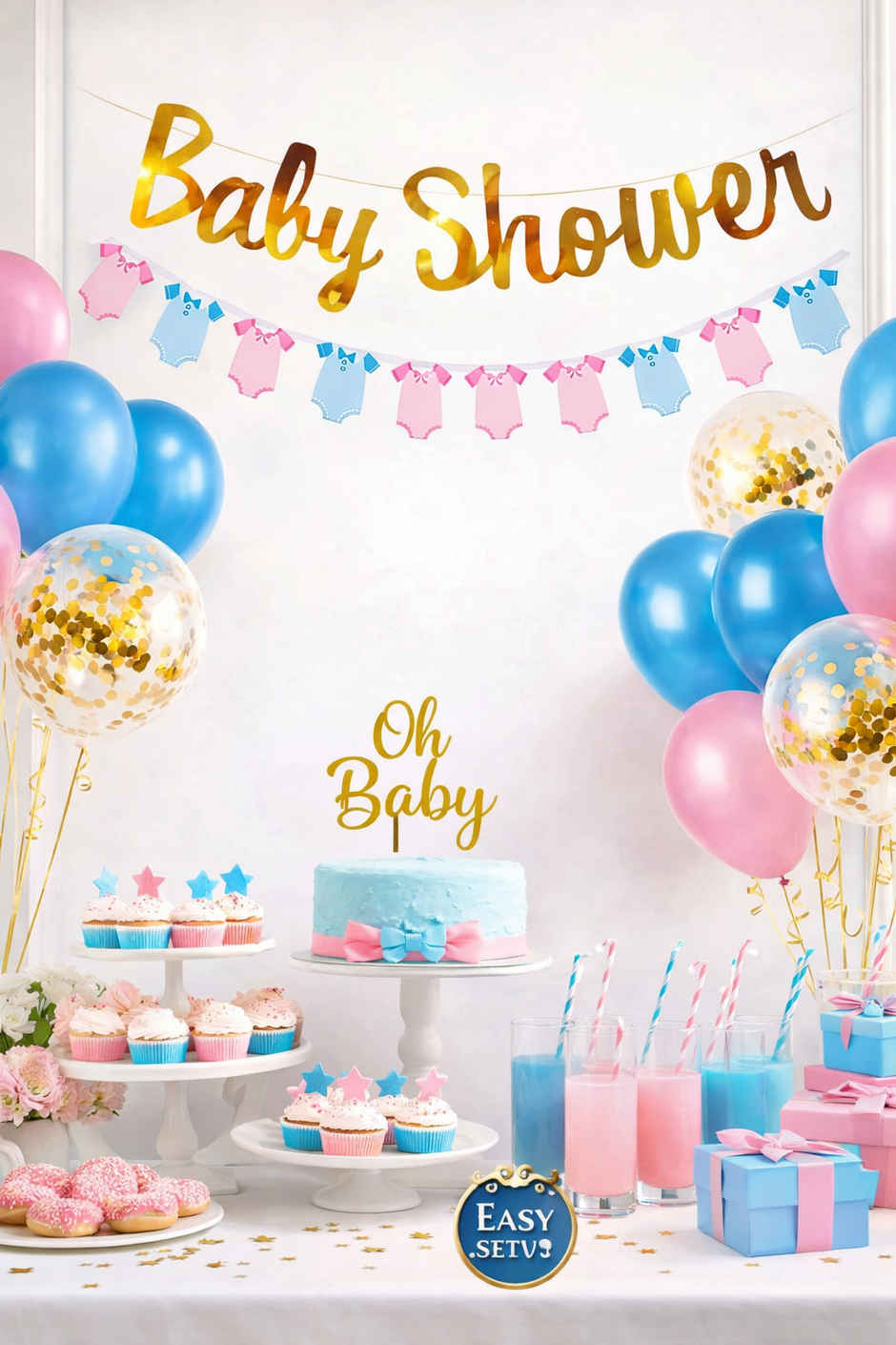 Baby Shower Decoration Kit for Mom To Be Party with Banners & Balloons | BeyondLuv