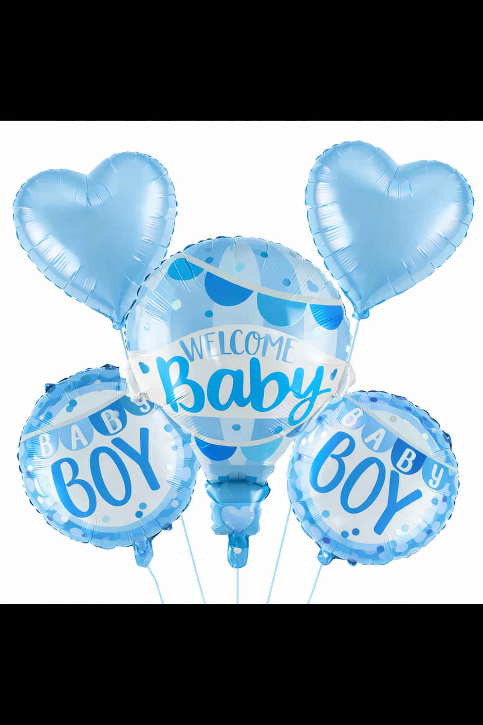 Welcome Baby Boy Foil Balloon Decoration Set for Baby Shower & Party | BeyondLuv