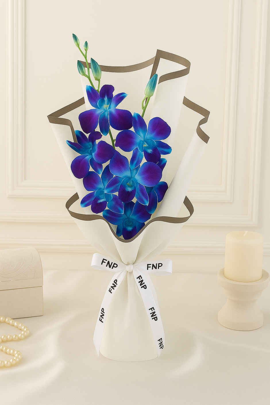 FNP 2 Blue Orchids Bouquet