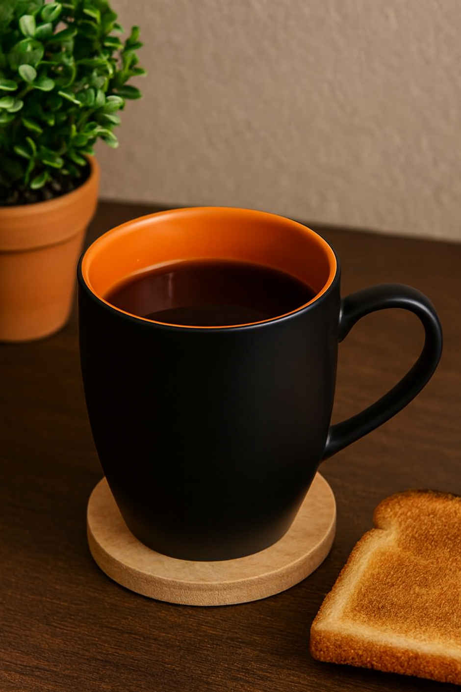 SAFFRON Horizon Mug Elegance Ceramic Mug | Orange - 330 ml