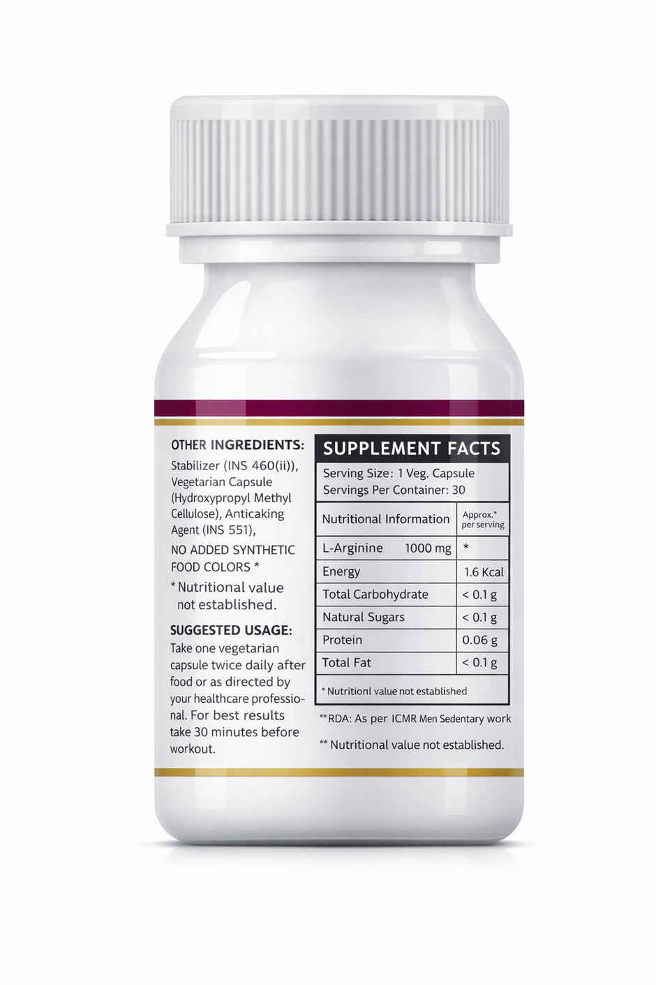 Inlife L Arginine 1000mg