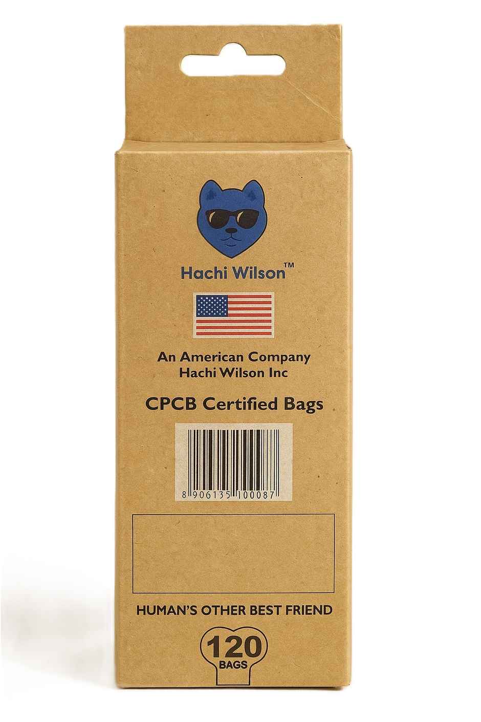 Hachi Wilson 100% Compostable Poop Bags 8 Rolls - 120 Bags