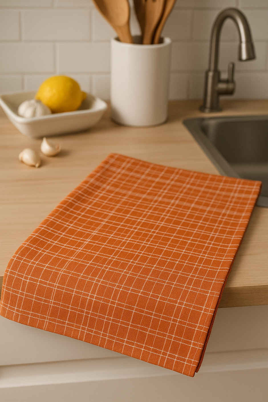 HD Creations Kitchen Towel Set | Orange - 40 x 60 cm