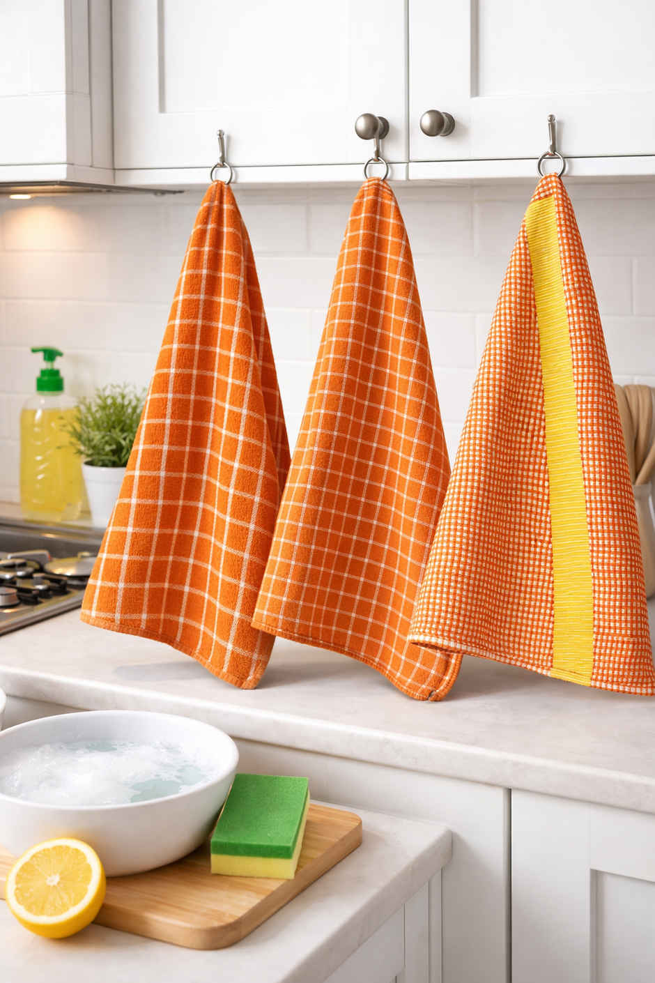HD Creations Kitchen Towel Set | Orange - 40 x 60 cm